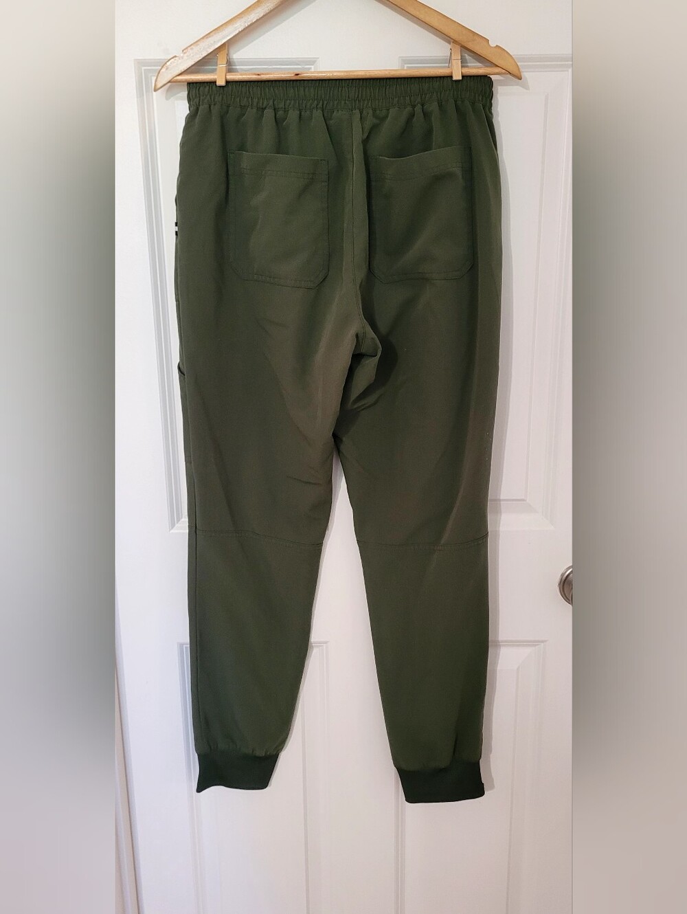 Beyond Scrubs, Olive Green Small Top, Small Tall Jogger Bottom. - Picture 7 of 14